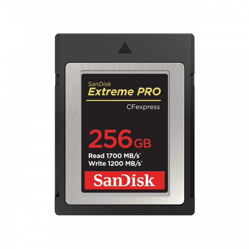 SanDisk SDCFE-256G-GN4NN, 256 Go, CFexpress, 1700 Mos, 1200 Mos, Noir
