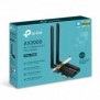 TP-LINK Archer TX50E, Sans fil, PCI Express, WLAN  Bluetooth, Wi-Fi 6 802.11ax, 2402 Mbits, Noir, Métallique