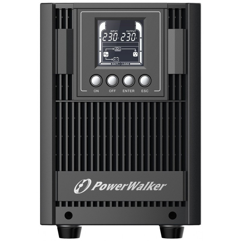 BlueWalker PowerWalker VFI 2000 AT FR, Double-conversion en ligne, 2 kVA, 1800 W, Sinusoïde pur, 80 V, 300 V