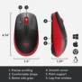 Logitech M190, Ambidextre, Optique, RF sans fil, 1000 DPI, Rouge