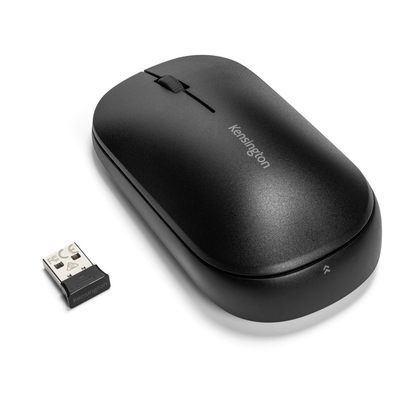 Kensington Souris SureTrack™ avec double connectivité sans fil, Ambidextre, RF sans fil + Bluetooth, 2400 DPI, Noir