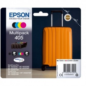 Epson Multipack 4-colours 405 DURABrite Ultra Ink, Rendement standard, Encre à pigments, Encre à pigments, 7,6 ml, 5,4 ml, 1 pièce