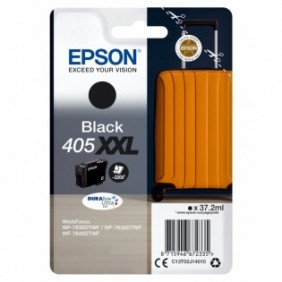 Epson Singlepack Black 405XXL DURABrite Ultra Ink, Rendement extra  élevé, Noir, 37,2 ml, 1 pièce, Paquet unique