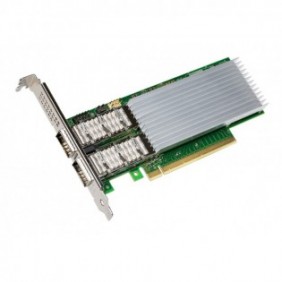Intel Carte réseau Ethernet ® E810-CQDA2, Interne, Avec fil, PCI Express, Fibre, 100000 Mbits