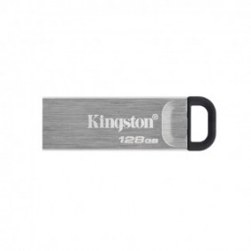 Kingston DataTraveler Clé USB Kyson 128 Go, 128 Go, USB Type-A, 3.2 Gen 1 3.1 Gen 1, 200 Mos, Sans capuchon, Argent