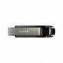 SanDisk Extreme Go, 64 Go, USB Type-A, 3.2 Gen 1 3.1 Gen 1, 395 Mos, Slide, Acier inoxydable