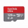 SanDisk Ultra microSD, 128 Go, MicroSDXC, Classe 10, UHS-I, Gris, Rouge