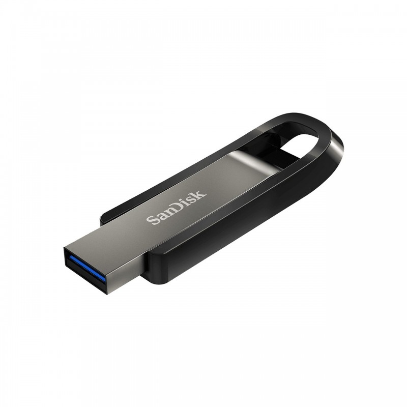 SanDisk Extreme Go, 256 Go, USB Type-A, 3.2 Gen 1 3.1 Gen 1, 400 Mos, Slide, Acier inoxydable