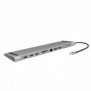 LogiLink UA0373, Avec fil, USB 3.2 Gen 1 3.1 Gen 1 Type-C, 100 W, 3,5 mm, 10,100,1000 Mbits, Aluminium