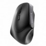 Cherry MW 4500 LEFT Souris ergonomique sans fil, pour gauchers, noir, USB, Gauche, Optique, RF sans fil, 1200 DPI, Noir, Gris
