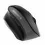 Cherry MW 4500 LEFT Souris ergonomique sans fil, pour gauchers, noir, USB, Gauche, Optique, RF sans fil, 1200 DPI, Noir, Gris