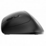 Cherry MW 4500 LEFT Souris ergonomique sans fil, pour gauchers, noir, USB, Gauche, Optique, RF sans fil, 1200 DPI, Noir, Gris