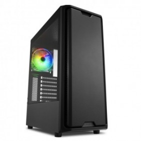 Sharkoon SK3 RGB, Midi Tower, PC, Noir, ATX, micro ATX, Mini-ITX, Multicolore, Ventilateur