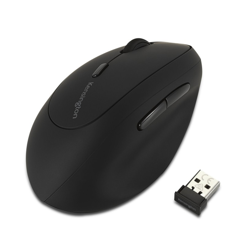 Kensington Souris sans fil Pro Fit Ergo pour gauchers, Gauche, RF sans fil, 1600 DPI, Noir