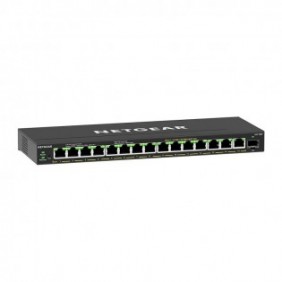 Netgear GS316EP-100PES, Géré, Gigabit Ethernet 101001000, Full duplex, Connexion Ethernet, supportant l'alimentation via ce port