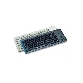 Cherry G84-4400, Taille réelle 100 %, Avec fil, USB, QWERTY, Noir