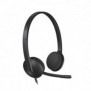 Logitech H340 USB Computer Headset Avec audio numérique, Avec fil, BureauCentre d'appels, 20 - 20000 Hz, 100 g, Casque, Noir