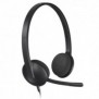 Logitech H340 USB Computer Headset Avec audio numérique, Avec fil, BureauCentre d'appels, 20 - 20000 Hz, 100 g, Casque, Noir