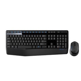 Logitech MK345, Taille réelle 100 %, Sans fil, RF sans fil, QWERTY, Noir, Souris incluse