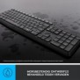 Logitech MK235, Taille réelle 100 %, Sans fil, RF sans fil, QWERTZ, Gris, Souris incluse