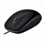 Logitech B110 Silent, Ambidextre, Optique, USB Type-A, 1000 DPI, Noir
