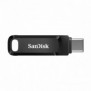 SanDisk Ultra Dual Drive, 128 Go, USB Type-A  USB Type-C, 3.2 Gen 1 3.1 Gen 1, 150 Mos, Slide, Noir, Argent