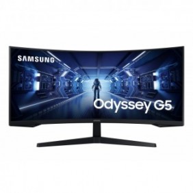 Samsung G55T, 86,4 cm 34", 3440 x 1440 pixels, UltraWide Quad HD, LED, Noir