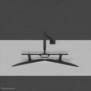 Neomounts DS75S-950BL2 Support d'écran à fixer 17-32" - ressort à gaz - Topfix - arrêt 180, Collier de serrage passe-fil, 43,2 cm 17", 81,3 cm 32", 100 x 100 mm, Réglage de la hauteur, Noir
