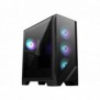 MSI MAG FORGE 320R AIRFLOW, Micro Tower, PC, Noir, Transparent, micro ATX, Mini-ITX, Mesh, Plastique, Jouer