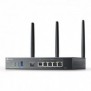 TP-LINK Omada ER706W, Bi-bande 2,4 GHz  5 GHz, EthernetLAN, Noir, Routeur de bureaupoteau