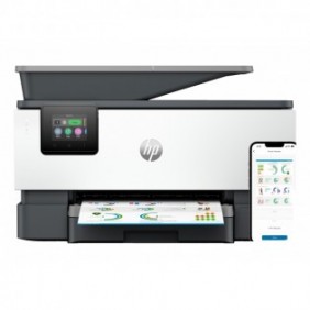 HP OfficeJet Pro 9122e Sans fil All-in-One Couleur Imprimante, Instant Ink Impression recto-verso, A jet d'encre thermique, Impression couleur, 4800 x 1200 DPI, A4, Impression directe, Gris