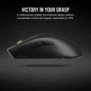 Corsair M75, Ambidextre, Optique, Bluetooth, 26000 DPI, Noir