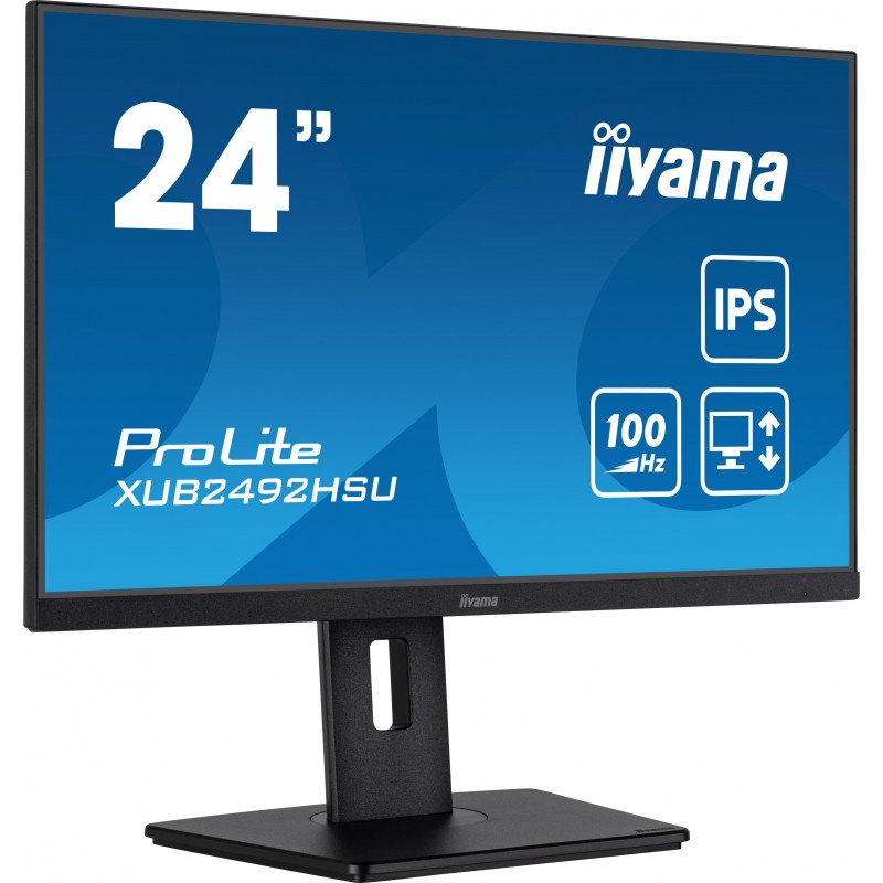 Iiyama XUB2492HSU-B6, 60,5 cm 23.8", 1920 x 1080 pixels, Full HD, LED, 0,4 ms, Noir