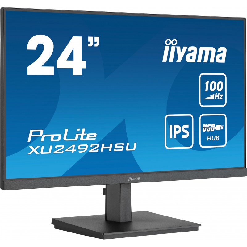 Iiyama ProLite XU2492HSU-B6, 60,5 cm 23.8", 1920 x 1080 pixels, Full HD, LED, Noir