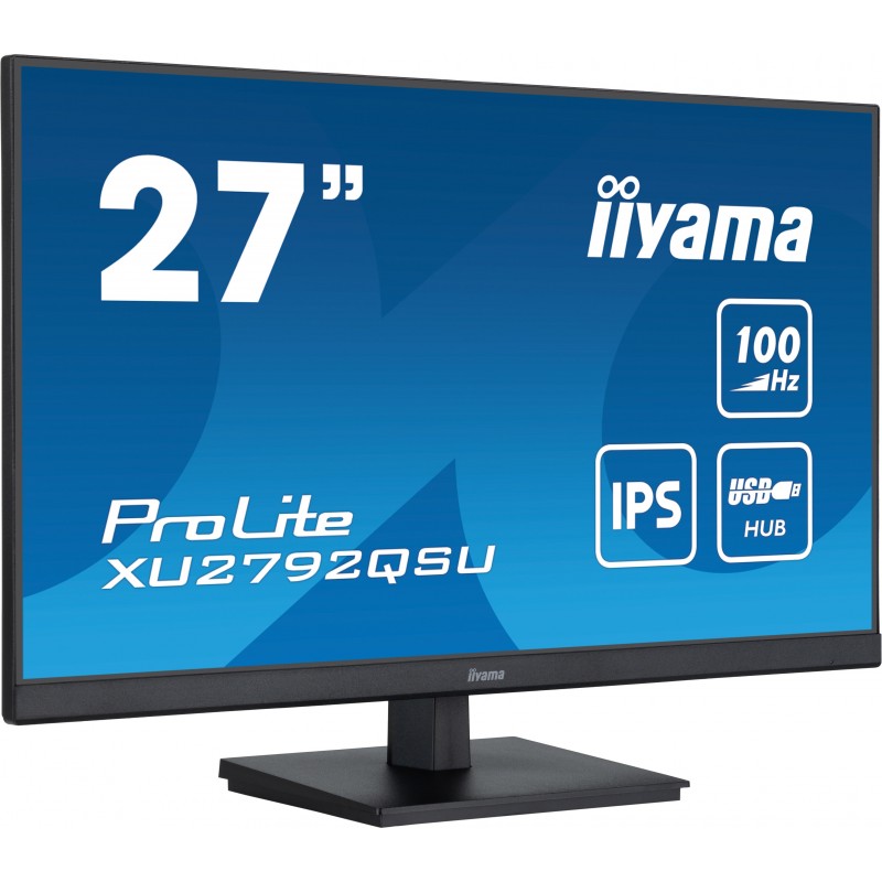 Iiyama ProLite , 68,6 cm 27", 2560 x 1440 pixels, Dual WQHD, LED, Noir