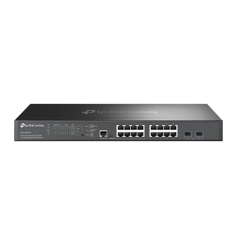 TP-LINK Omada SG3218XP-M2, Géré, L2+, 2.5G Ethernet 10010002500, Connexion Ethernet, supportant l'alimentation via ce port , Grille de montage, 1U