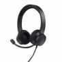Trust HS-260, Avec fil, BureauCentre d'appels, Casque, Noir