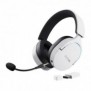 Trust GXT 491W FAYZO, Avec fil &sans fil, Jouer, 20 - 20000 Hz, 290 g, Casque, Noir, Blanc