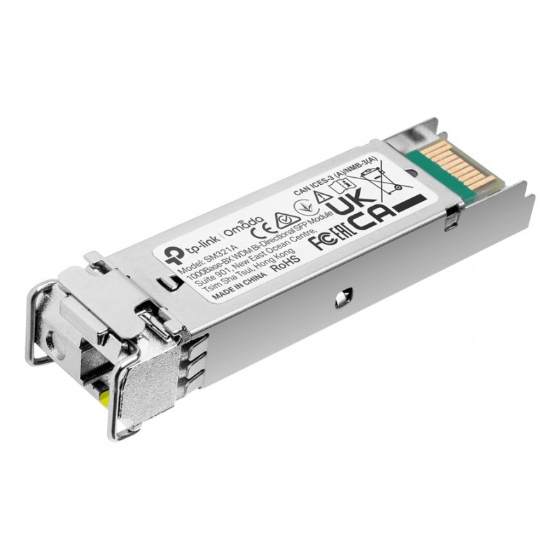TP-LINK Omada SM321A, Fibre optique, 1250 Mbits, SFP, 9125 µm, 20000 m, 1550 nm