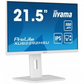 Iiyama ProLite XUB2292HSU-W6, 54,6 cm 21.5", 1920 x 1080 pixels, Full HD, LED, 0,4 ms, Blanc