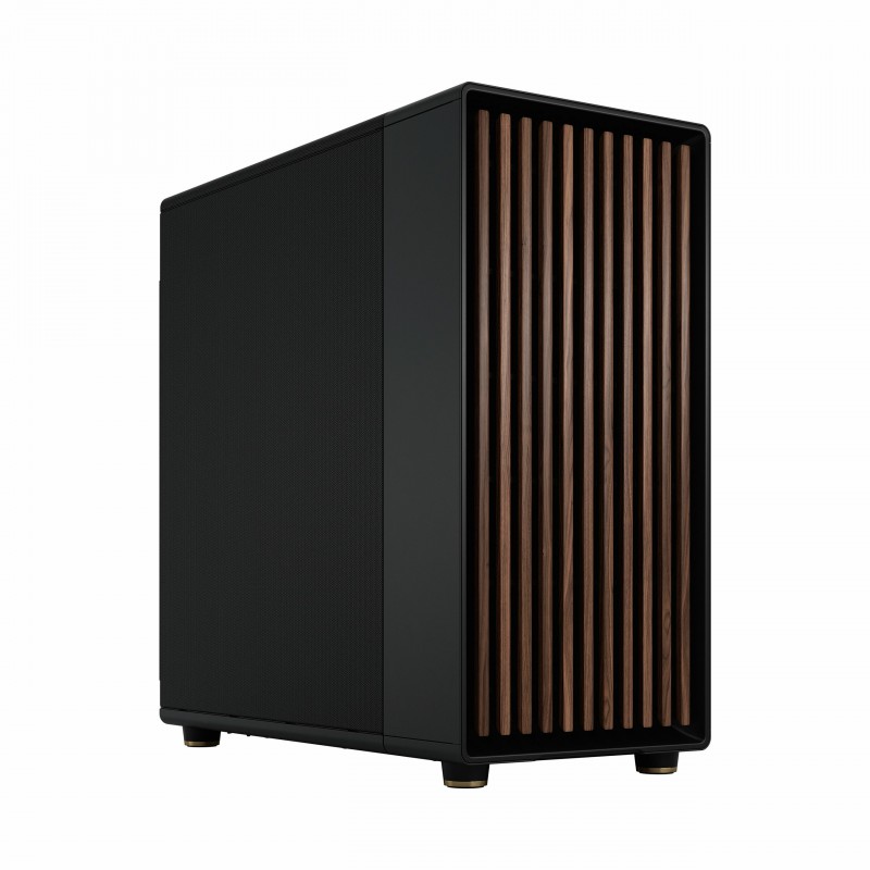 Fractal Design North XL, Midi Tower, PC, Noir, Charbon de bois, ATX, EATX, micro ATX, Micro-ITX, Acier, Bois, Jouer