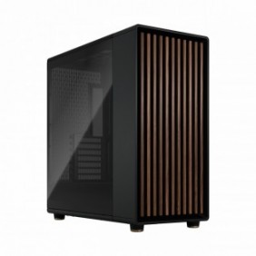 Fractal Design North XL, Midi Tower, PC, Noir, Charbon de bois, ATX, EATX, micro ATX, Micro-ITX, Acier, Verre trempé, Bois, Jouer