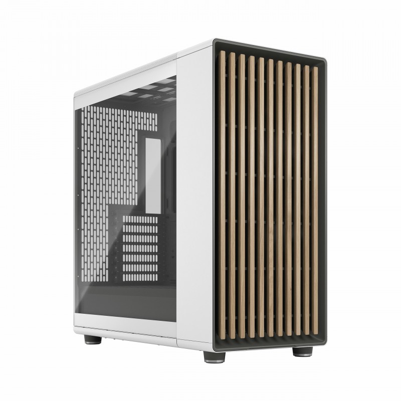 Fractal Design North XL, Midi Tower, PC, Blanc, ATX, EATX, micro ATX, Micro-ITX, Acier, Verre trempé, Bois, Jouer