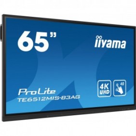 Iiyama TE6512MIS-B3AG, En forme de kiosk, 165,1 cm 65", LCD, 3840 x 2160 pixels, Wifi, 247