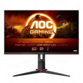AOC G2 27G2ZN3BK, 68,6 cm 27", 1920 x 1080 pixels, Full HD, LCD, 0,5 ms, Noir, Rouge