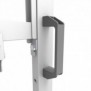 Neomounts FL50-575WH1 Support au sol mobile pour écran 65-110" - installation rapide - TÜV, Panierchariot multimédia, Blanc, Acier, 125 kg, 165,1 cm 65", 2,79 m 110