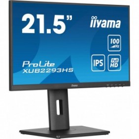 Iiyama ProLite XUB2293HS-B6, 54,6 cm 21.5", 1920 x 1080 pixels, Full HD, LED, 1 ms, Noir
