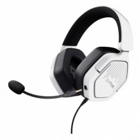 Trust GXT492W Carus, Avec fil, 20 - 20000 Hz, Jouer, 284 g, Casque, Blanc