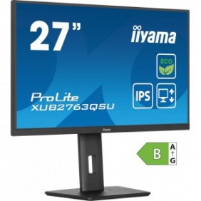 Iiyama ProLite XUB2763QSU-B1, 68,6 cm 27", 2560 x 1440 pixels, Quad HD, LED, 2 ms, Noir