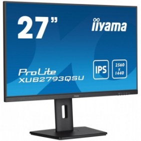 Iiyama XUB2793QSU-B7, 68,6 cm 27", 2560 x 1140 pixels, Wide Quad HD, LED, 1 ms, Noir